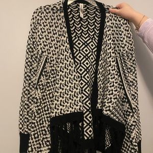 Black and white sweater